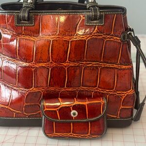 Dooney & Bourke Crocodile pattern satchel
